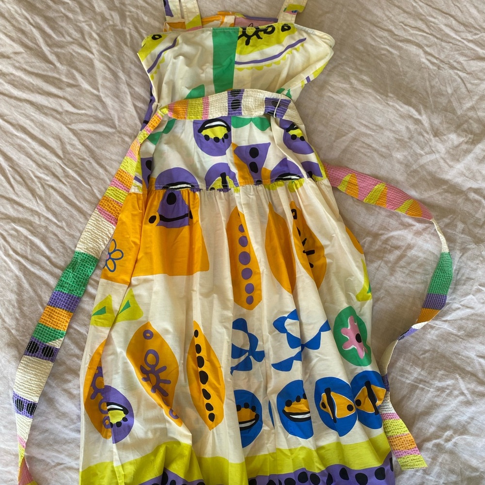 Zara Colorful Abstract Midi Dress - Picture 3 of 7